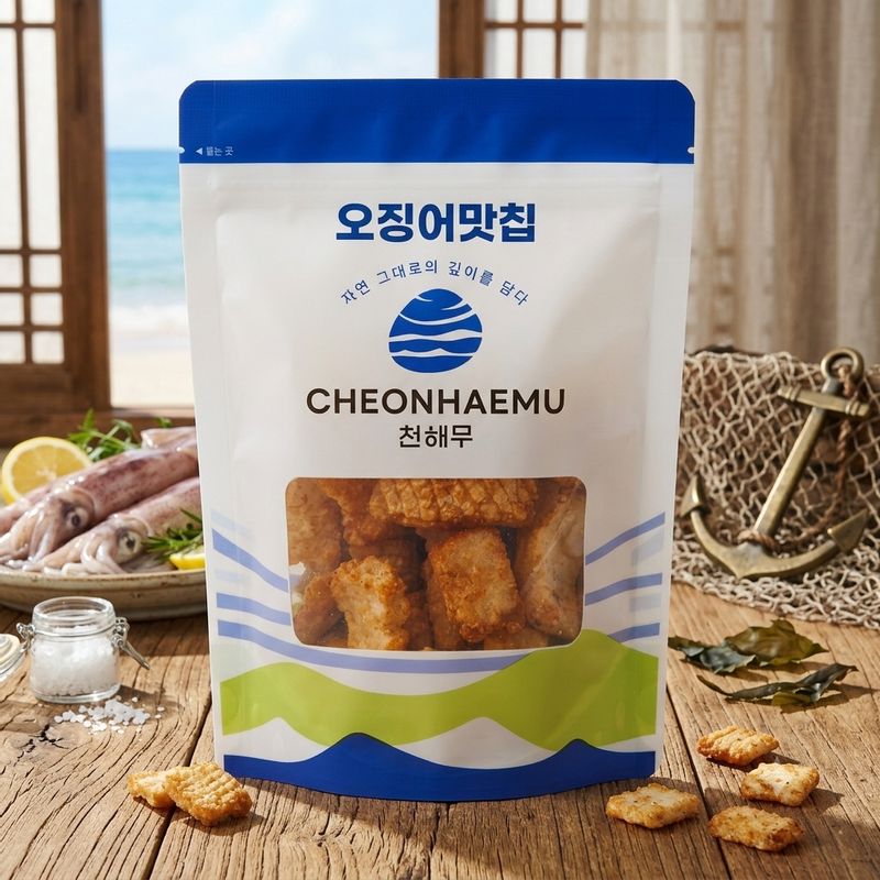 천해무 오징어칩 40g