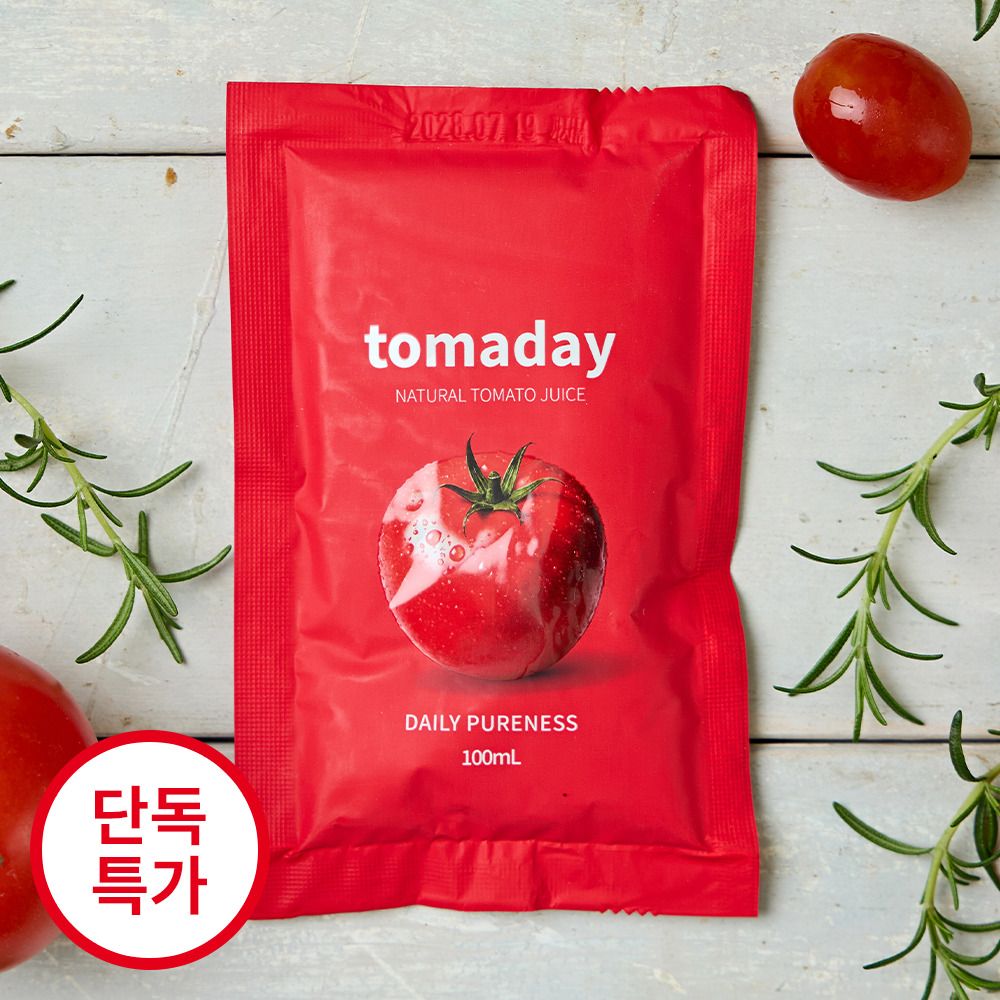 [단독특가] 익히고 곱게 갈아 진한 풍미! 토마데이 토마토 주스