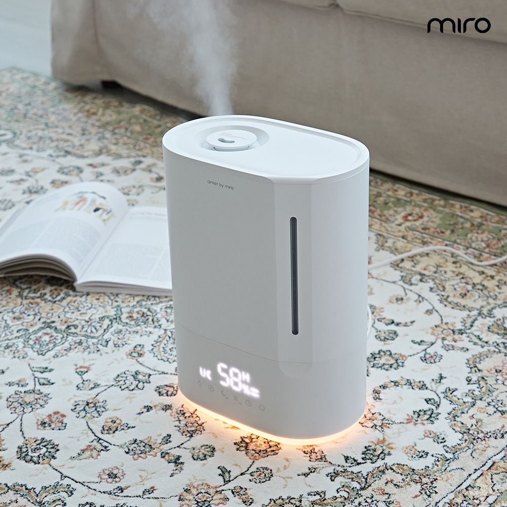 [무료배송] 미로 에어레스트 복합식 가습기 히트 miro-ARPH02RE 6L 무드등 저소음 UV살균 통세척