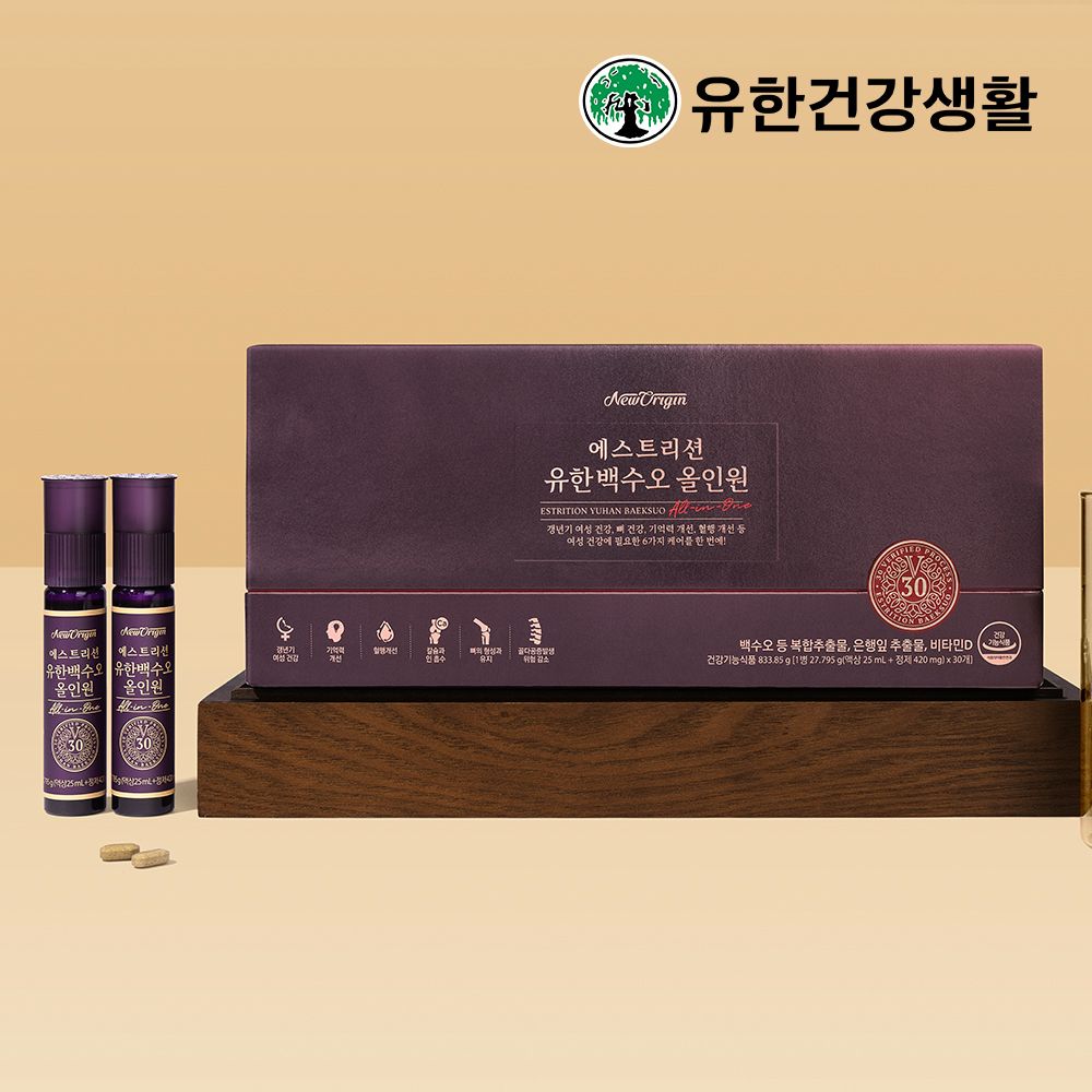 [유한건강생활] 에스트리션 유한백수오 올인원 1박스(1개월분)