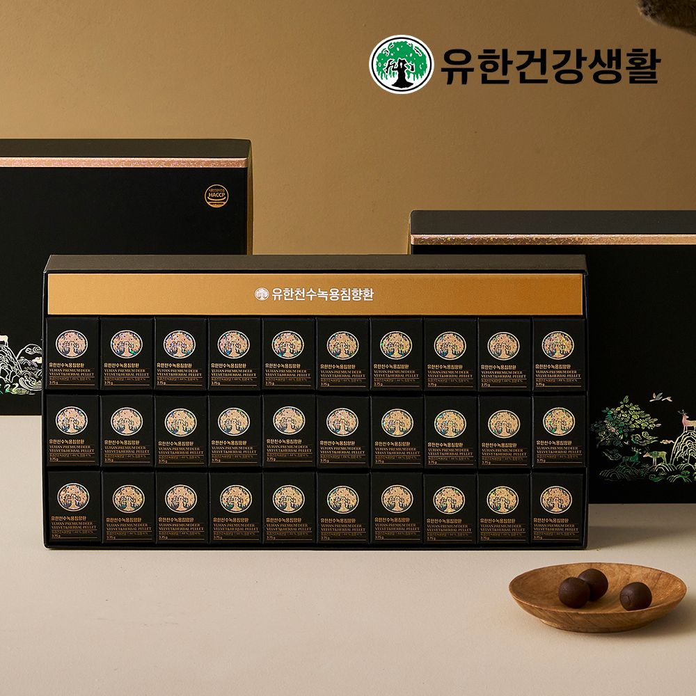 [유한건강생활] 천수녹용침향환 1박스(1개월분)