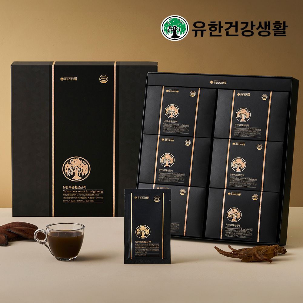 [유한건강생활] 유한 녹용 홍삼진액 1박스(50mlx30포)