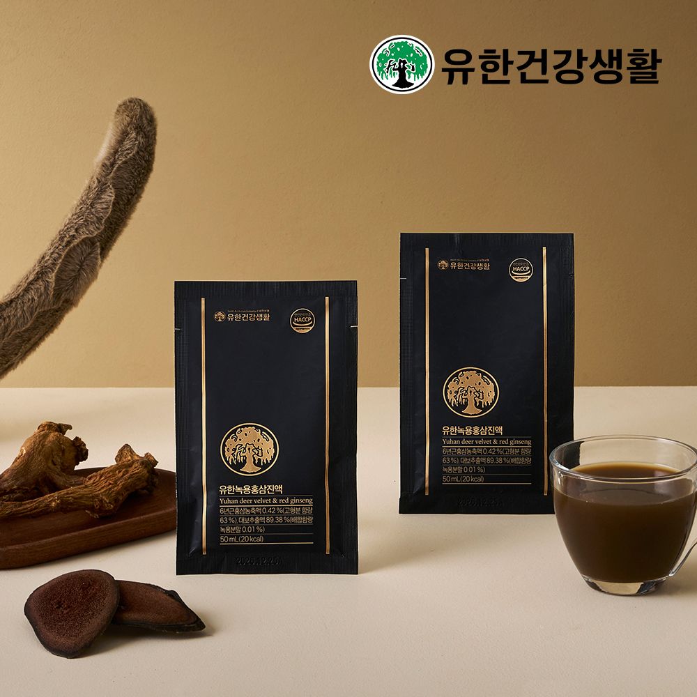 [유한건강생활] 유한 녹용 홍삼진액 1박스(50mlx30포)