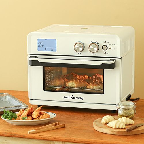 오븐 에어프라이어 25L (화이트/실버)