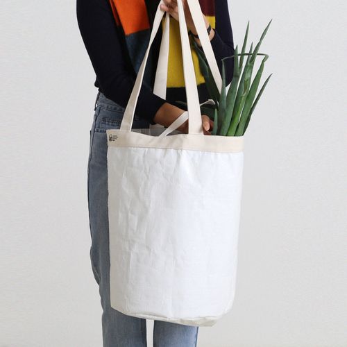 롬버스 타프백 (화이트/카키)