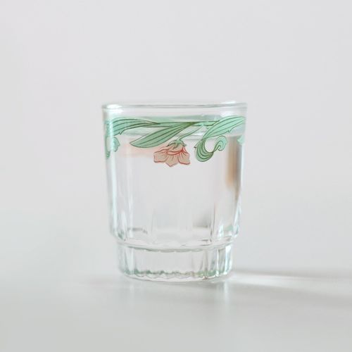 핑크 릴리 소주잔 2개 세트