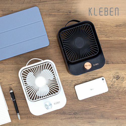 스퀘어 무선 미니 선풍기 화이트/블랙