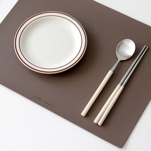 캔버라 인조가죽 사각 식탁매트 (색상선택)