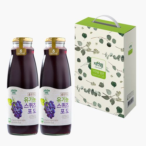 유기농 스퀴즈포도 980ml x 2병/ 선물케이스 증정