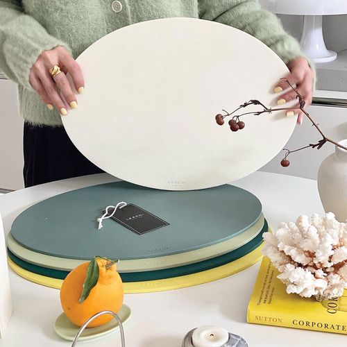 르엔미 에그 가죽트레이