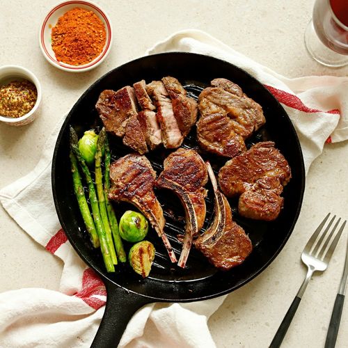 베이비램프렌치렉(500g 내외 / 7~9대) / 양스테이크(알등심, 400g 내외)