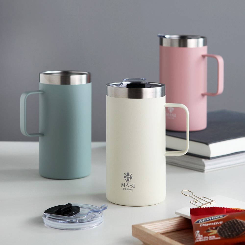 [마시피렌체]스텐 보온보냉 빅 텀블러600ml(3color)