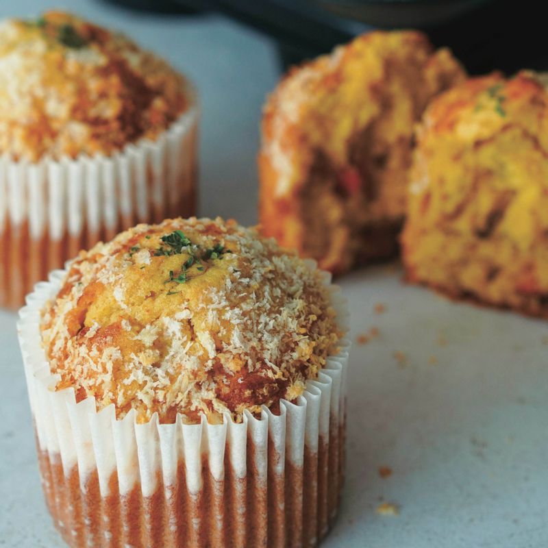 구워져 나오면 윗면에 파슬리를 올려 마무리하고 맛있게 즐겨주세요.