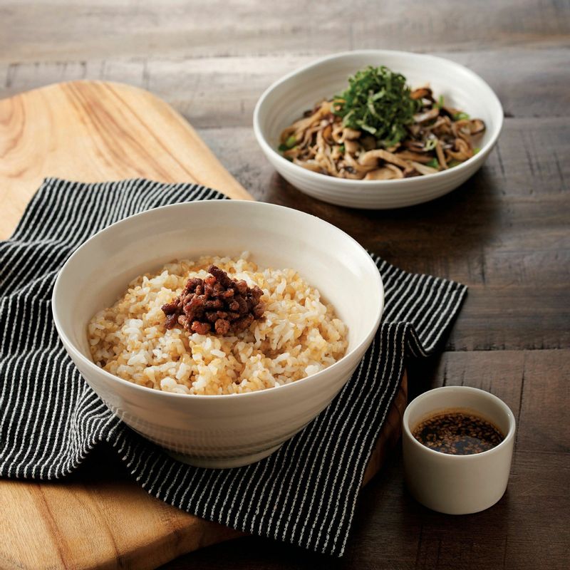 통현미 버섯 비빔밥