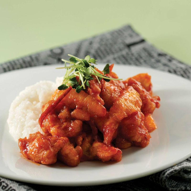 오렌지 치킨 덮밥