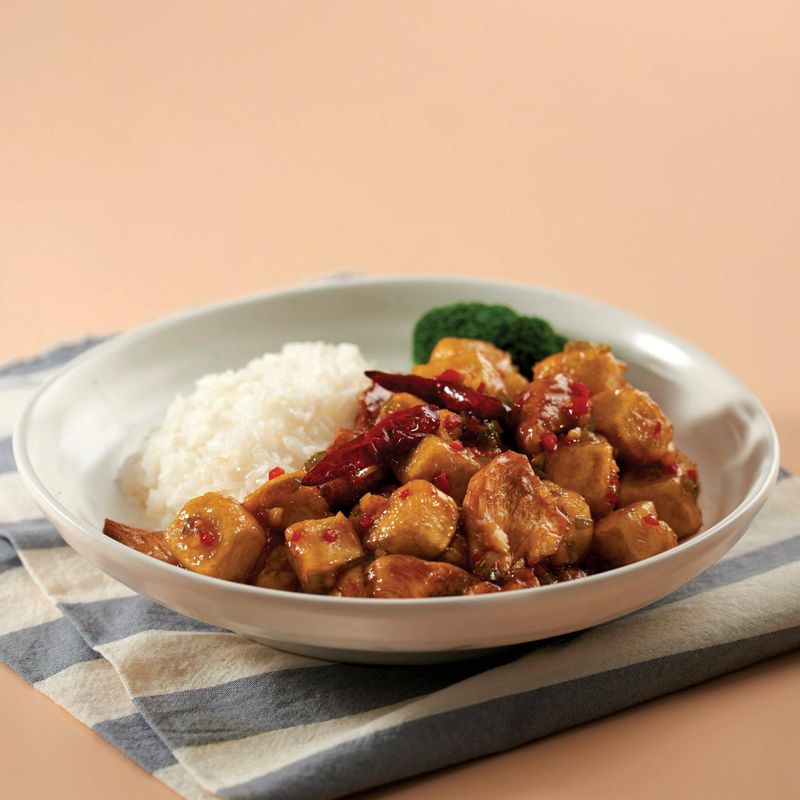 깐풍 두부 튀김 덮밥