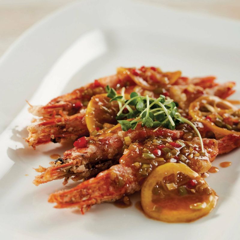 레몬 마늘향 왕새우 스테이크