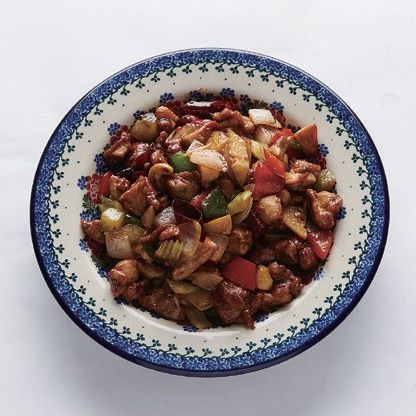 마지막에 참기름을 넣어 완성시켜 주세요.