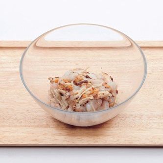 순서 1과 소스1 재료를 배합하여 속재료를 만들어 주세요.