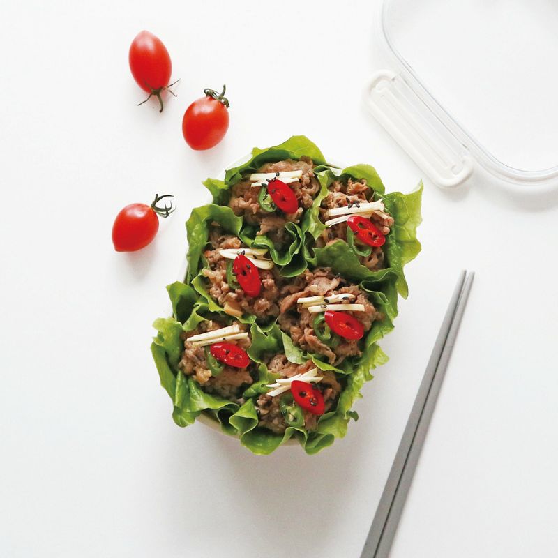 한 입에 쏙! 맛있게 즐겨주세요.
*Tip. 고추장 대신 쌈장이나 다진 견과류를 곁들여도 맛있어요.