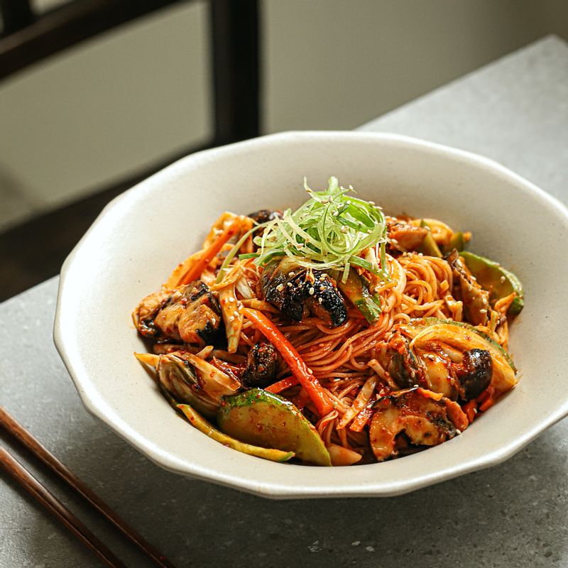 소라비빔국수,비빔국수,참소라,소라,뿔소라