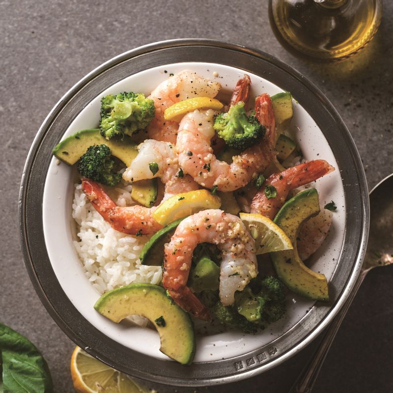 아보카도 쉬림프 라이스