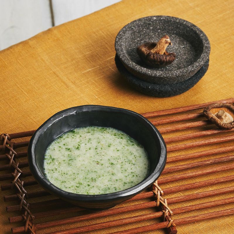 소고기 아욱 표고버섯죽