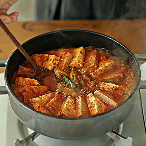 스팸 두부 짜글이