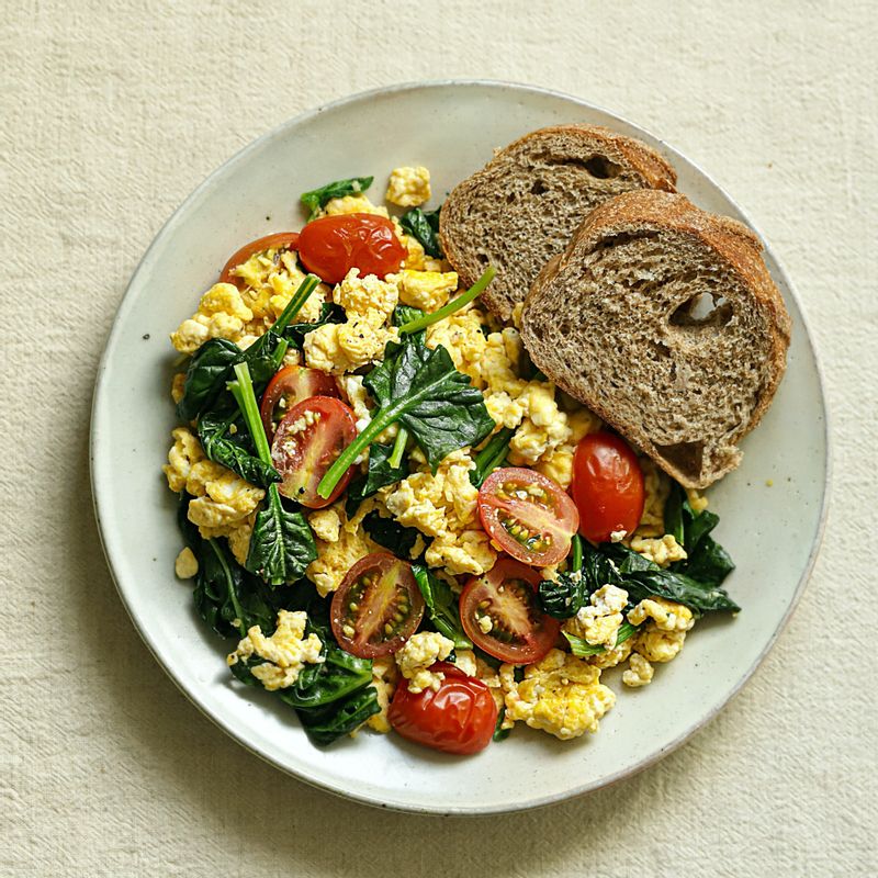 두부,달걀,계란,스크램블,브런치,덮밥,두부스크램블,저속노화