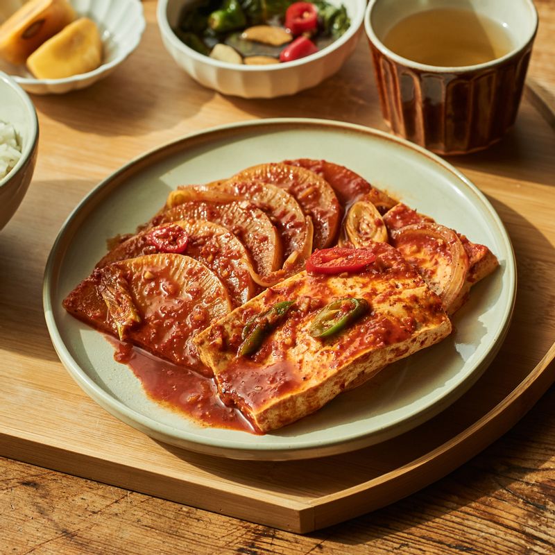 두부,무,두부무조림,밥반찬,반찬