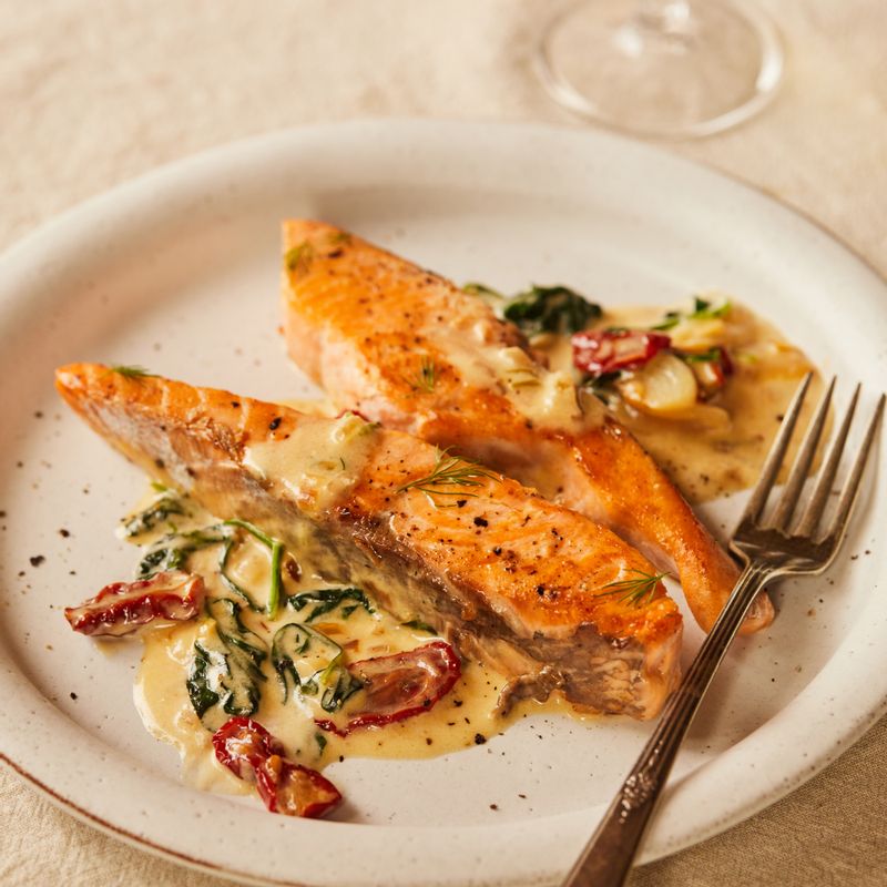 연어,크림연어구이,연말,연어구이,크리스마스