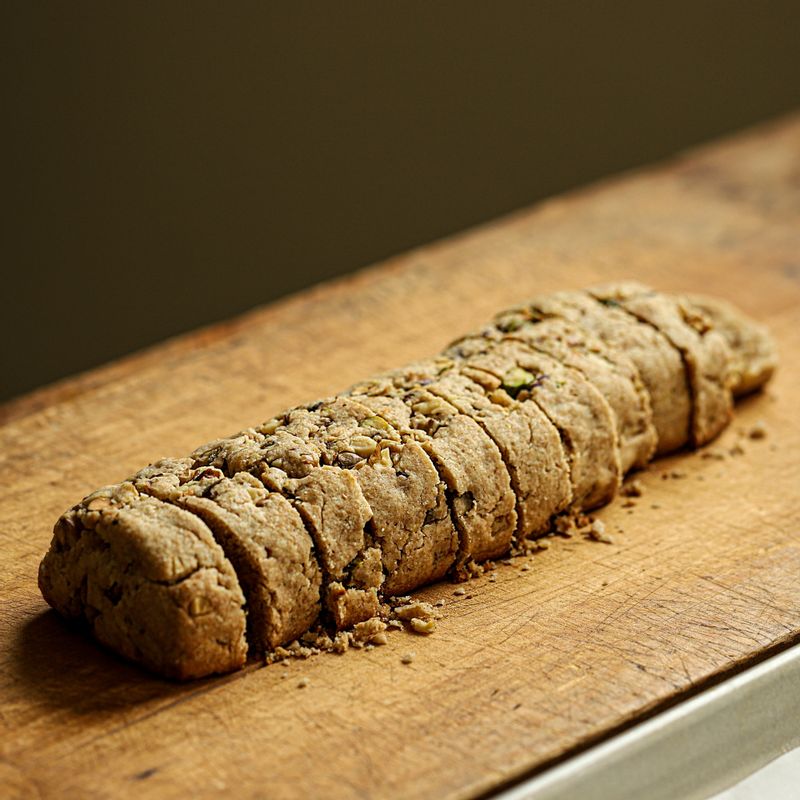 한 김 식힌 뒤 1.5-2cm 두께로 썰어주세요.
(tip. 잘 부스러질 수 있으니 칼을 앞뒤로 움직이며 썰어주세요)