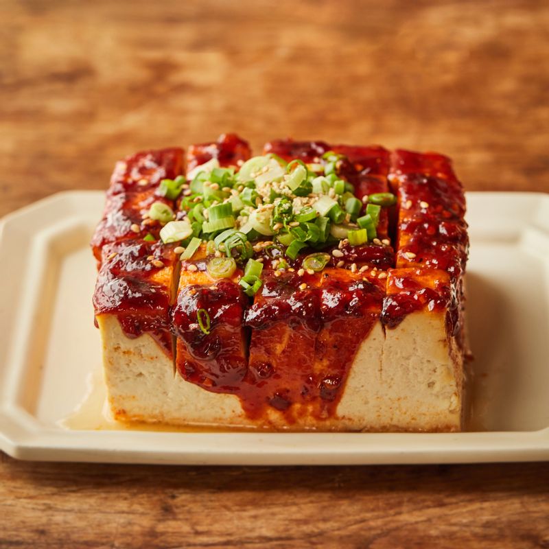 간단요리, 에어프라이, 두부, 굴소스, 두반장, 반찬, 사이드메뉴, 안주