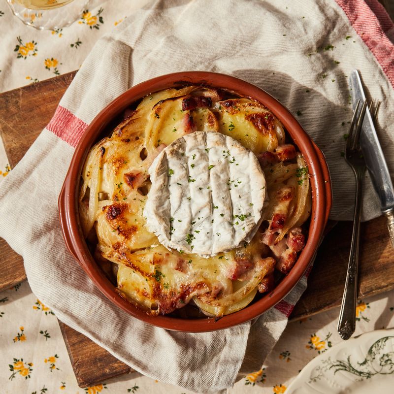 완성된 타르티 플레트에 파슬리를 뿌려 맛있게 즐겨주세요.