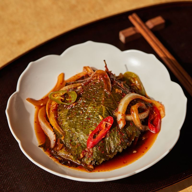 반찬, 깻잎, 한식, 찜, 스팀, 레인지