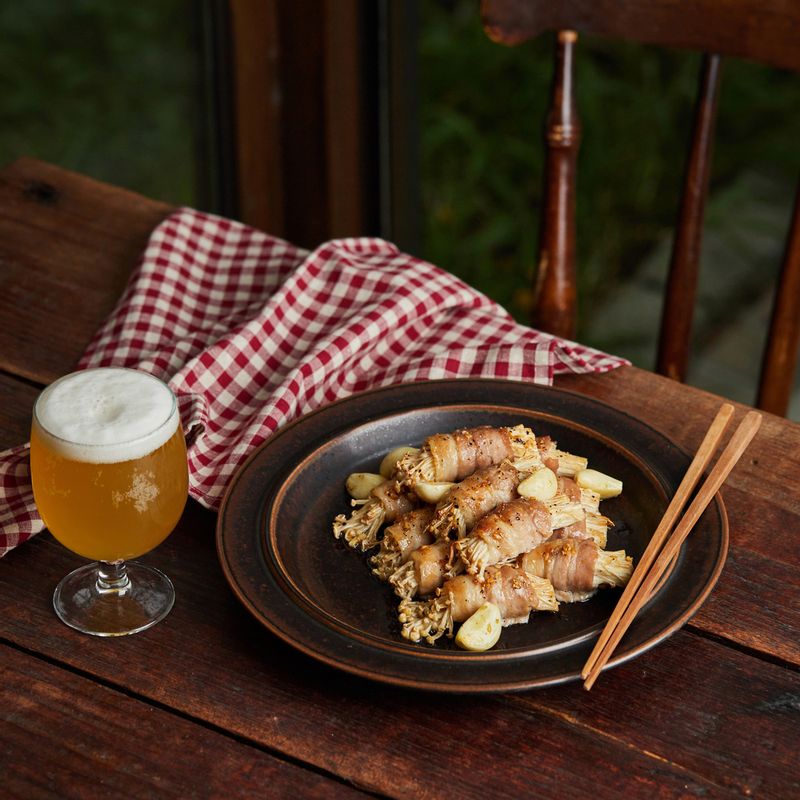 팽이버섯, 삼겹살, 안주, 말이, 돼지고기, 버섯, 집들이, 초대요리, 사이드메뉴, 반찬