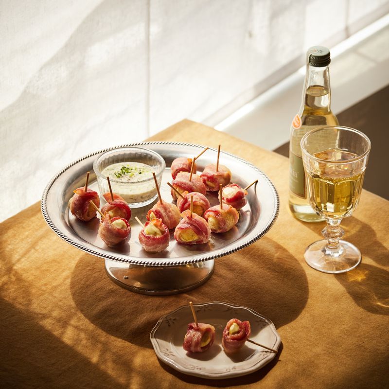 간식, 밤, 베이컨, 말이, 안주, 홈파티, 핑거푸드, 스팀, 와인안주, 야식, 집들이, 꼬치