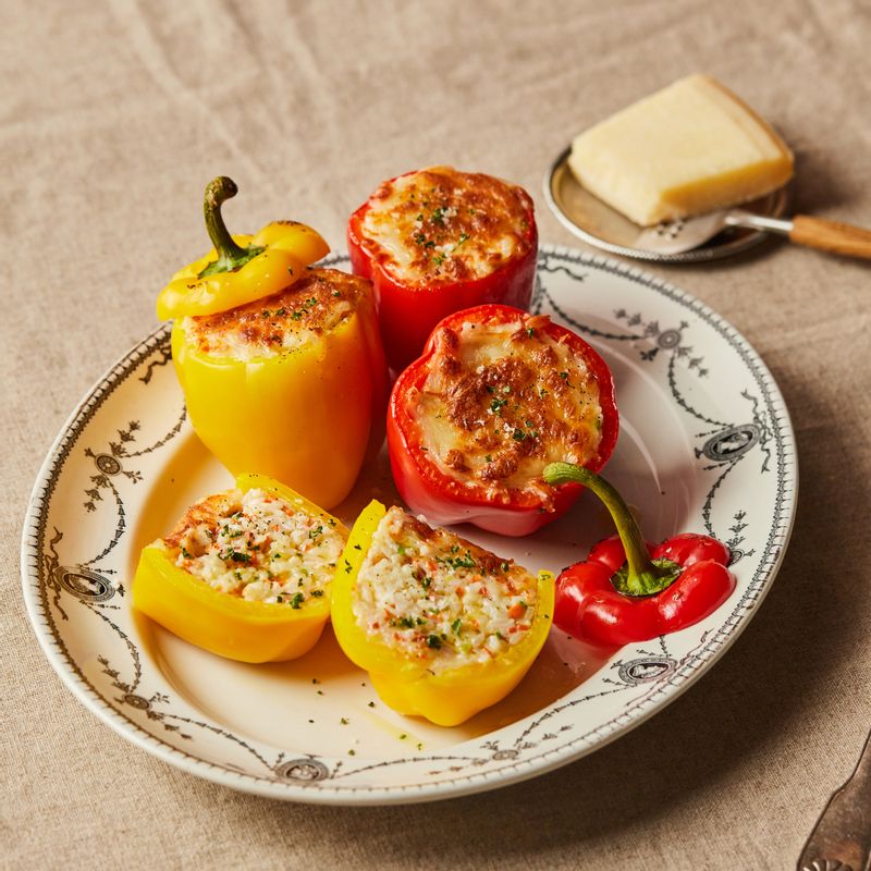 파프리카, 리조또, 간식, 모짜렐라치즈, 생크림, 키즈, 사이드메뉴, 홈파티