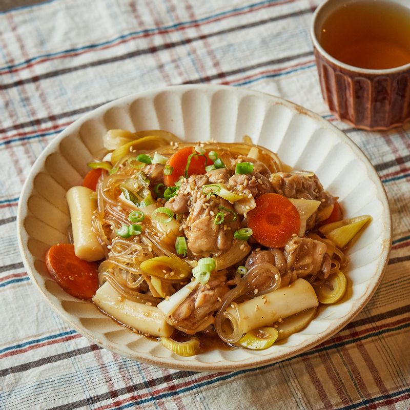 찜닭, 닭다리, 반찬, 메인요리, 스팀, 집들이, 초대요리, 떡, 닭고기