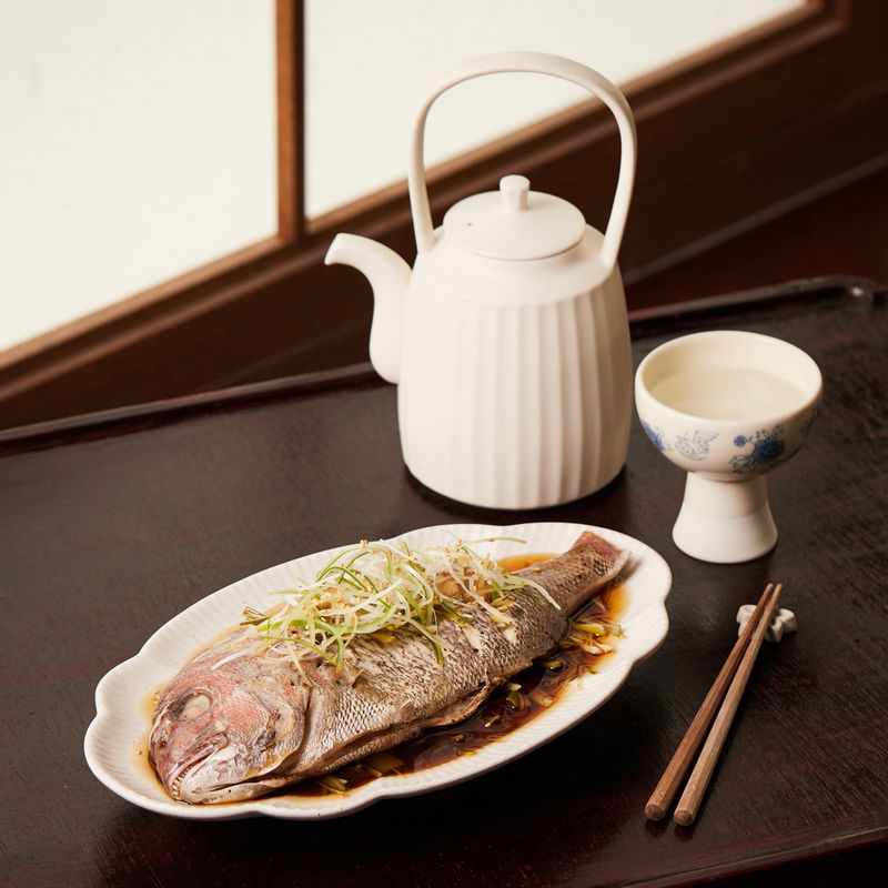 도미, 초대요리, 생선, 해산물, 흰살생선, 스팀