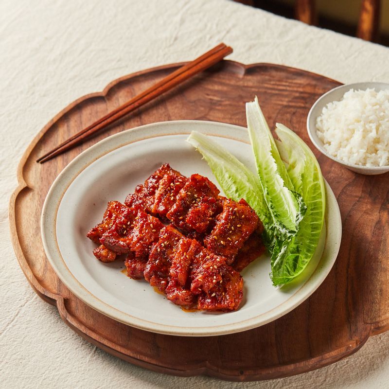 삼겹살, 더덕구이, 메인요리, 더덕, 고추장, 건강식, 영양식, 사이드메뉴, 초대요리, 돼지고기, 반찬