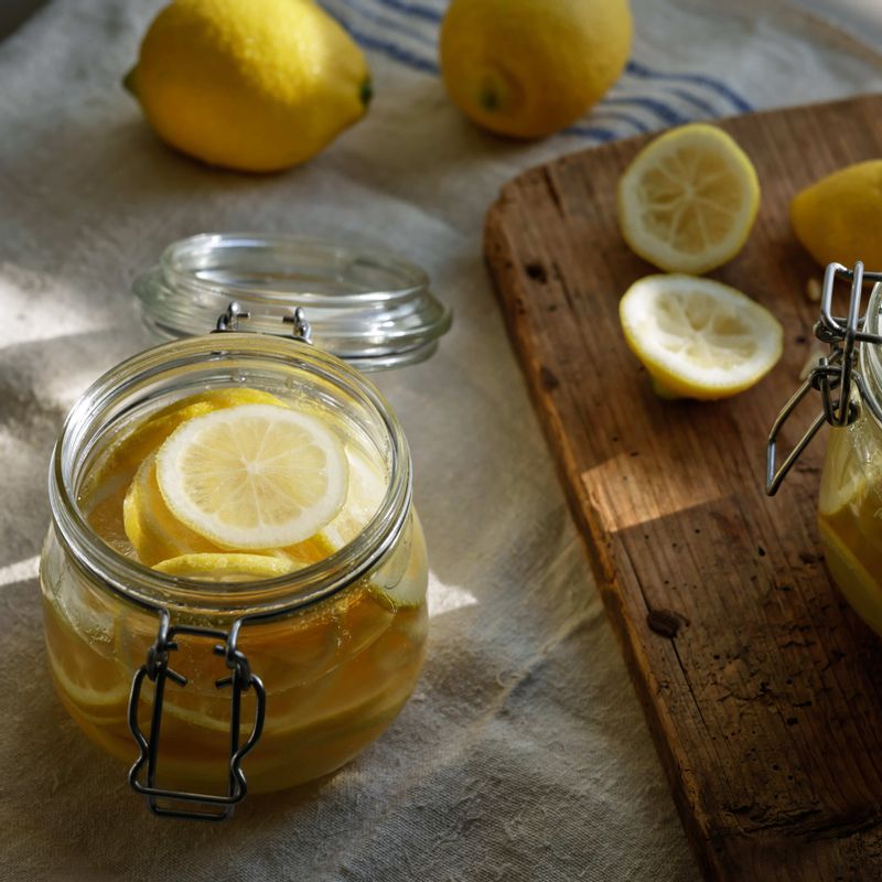 상온에서 2일간 숙성한 후 냉장 보관해 주세요.
(tip. 레몬청의 설탕이 다 녹은 후 레몬 슬라이스를 건져내야 쓴 맛이 나지 않아요)