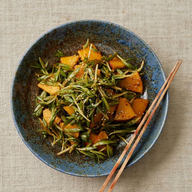 돌나물사과무침,돌나물사과무침레시피,돌나물무침맛있게먹는법,돌나물사과무침만드는법