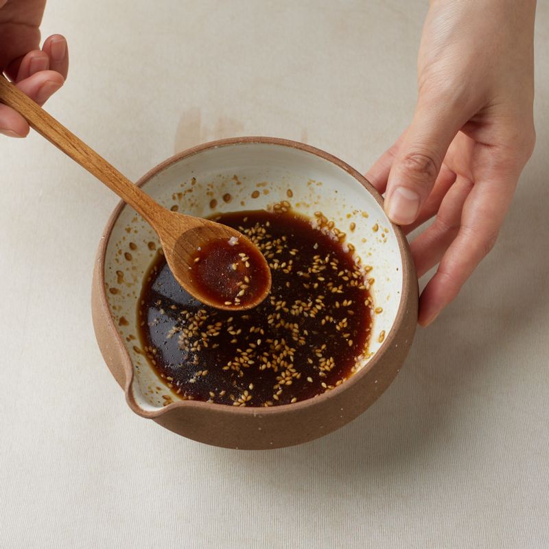 볼에 양념 재료를 넣어 섞어주세요.