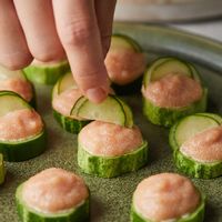 Step 8 (명란마요 카나페) Step 1