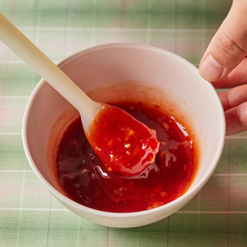 볼에 소스 재료를 넣어 섞어주세요.