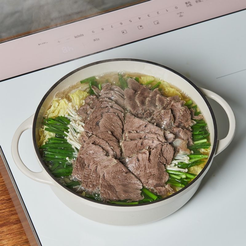 7단에서 10분간 끓여주세요.