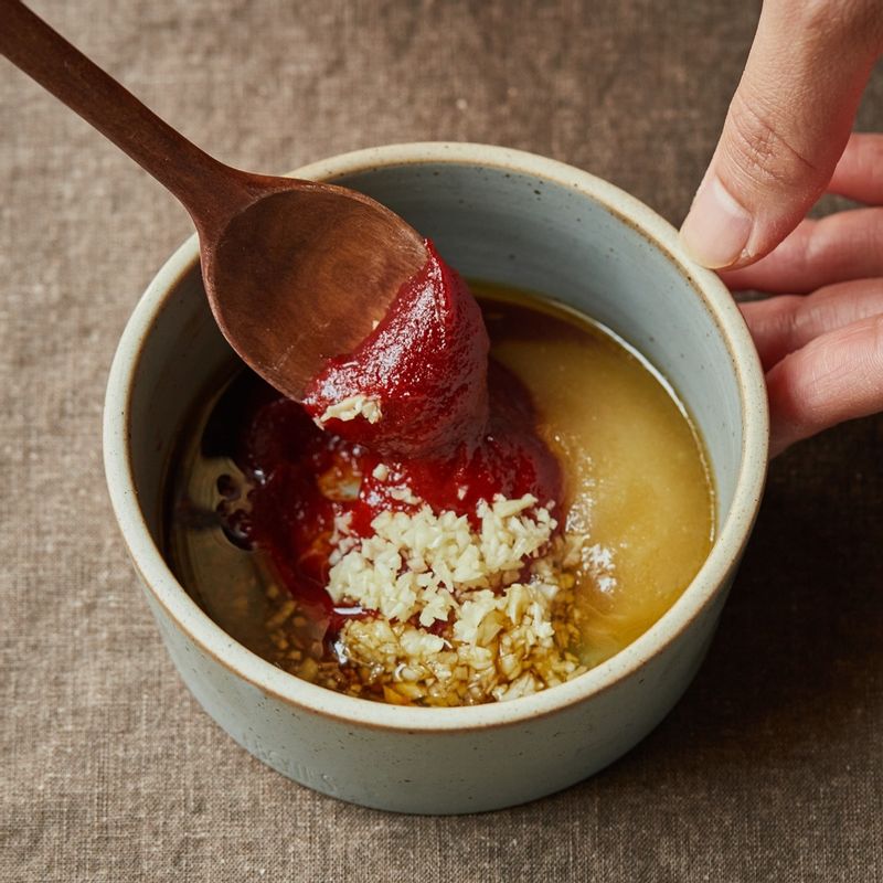 볼에 양념 재료를 넣어 잘 섞어주세요.