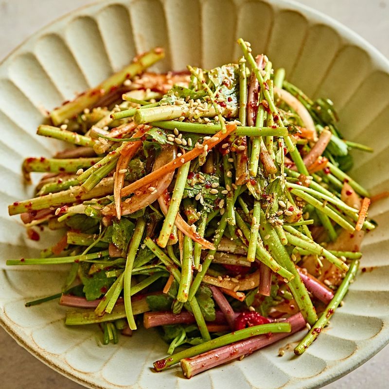 이탈리아, 발사믹, 미나리, 미나리무침