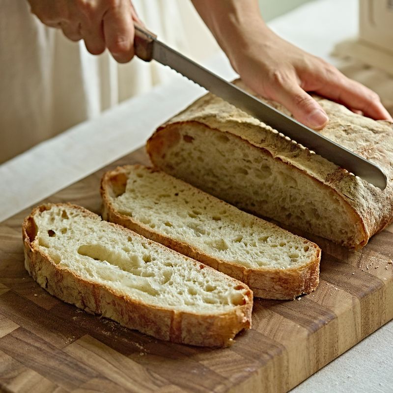 슬랩 브레드는 모양대로 썰어주세요 (두께 2cm)